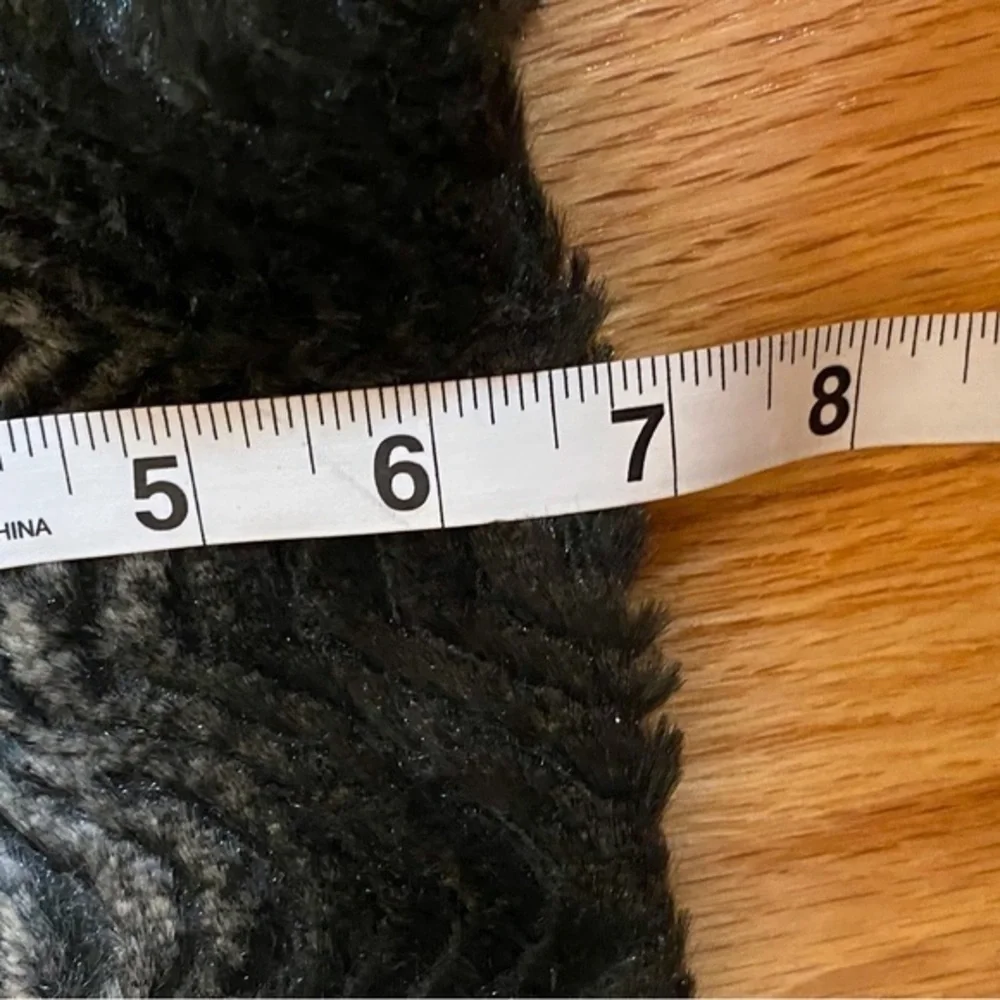 Black Plush Scarf, Fuzzy Warm Winter Scarf, Twisted or Plush Neck Warmer